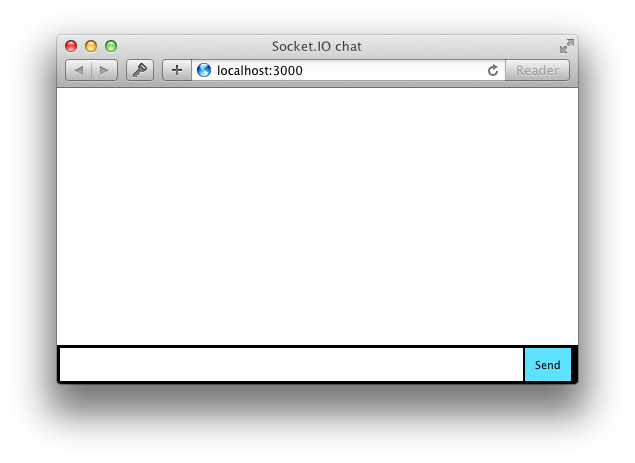 Un navegador que muestra una entrada y un botón 'Enviar'